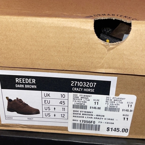 Dr Martens Brown Rustic Reeder - Picture 8 of 8